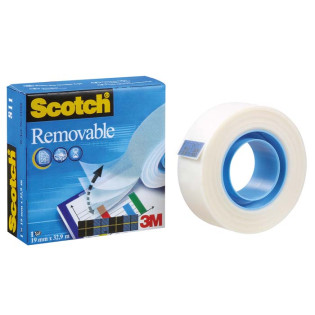 TAŚMA KL. MATOWA 3M SCOTCH 811 19X33M 