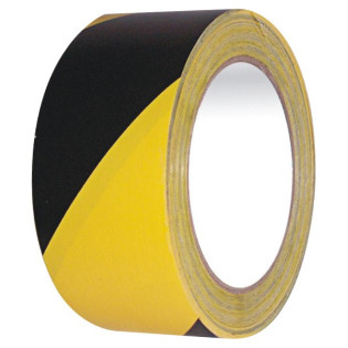 TAŚMA OSTRZEGAWCZA ŻÓŁTO/CZARNA 48/25M SAMOP