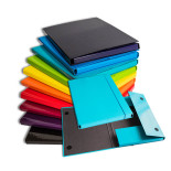 TECZKA SKRZYDŁOWA Z GUMKĄ BARBARA 4CM GRANAT 