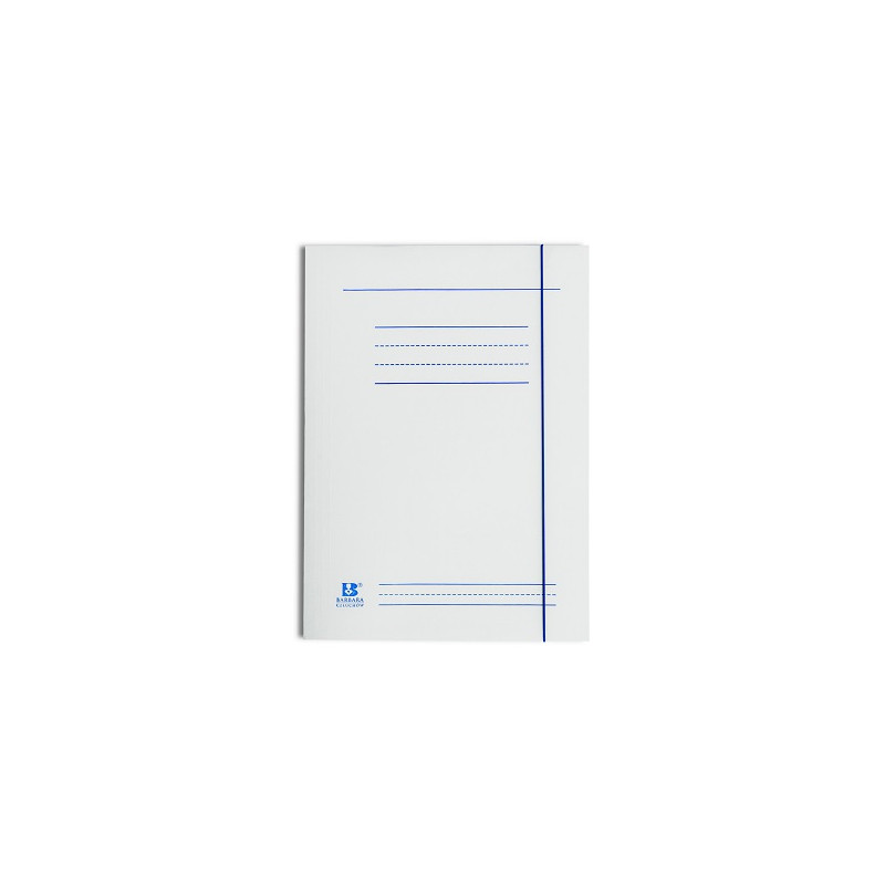 TECZKA Z GUMKĄ BARBARA A4 300G BIAŁA 