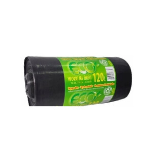 WORKI NA ŚMIECI  ECO 120L 25SZT LD CZARNE 