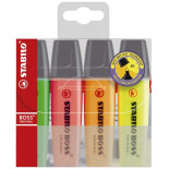 ZAKREŚLACZ STABILO BOSS KPL 4 KOLORY