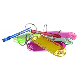 ZAWIESZKA DO KLUCZY DWUSTRONNA ZIELONA JASKRAWA