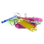 ZAWIESZKA DO KLUCZY DWUSTRONNA ŻÓŁTA