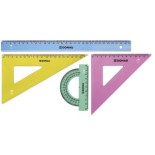 Zestaw geometryczny DONAU ekierka linijka kątomier