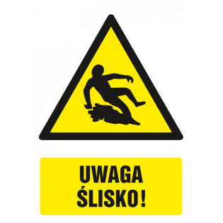 Znak TDC, Uwaga ślisko