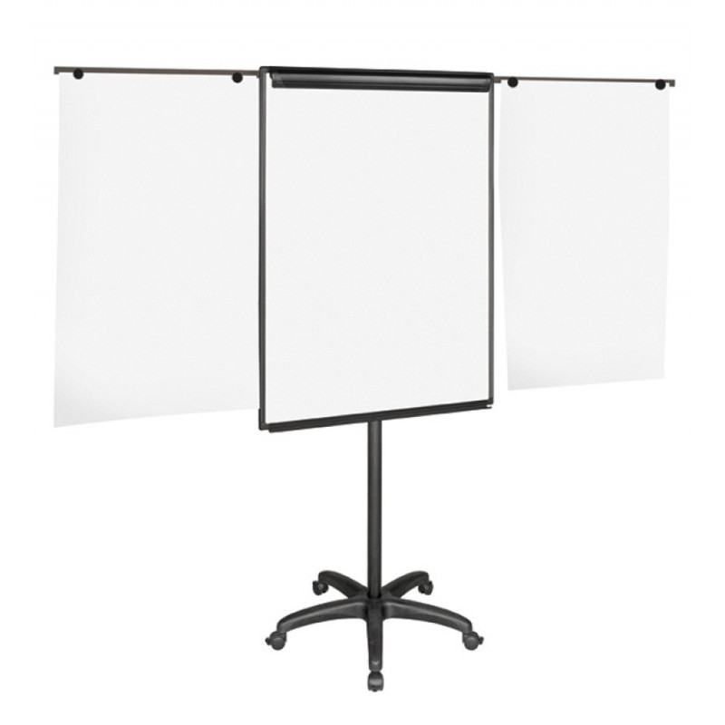 Flipchart mobilny BI-OFFICE, 70x102cm, tablica suchoś. -magn., z wyciąganymi ramionami