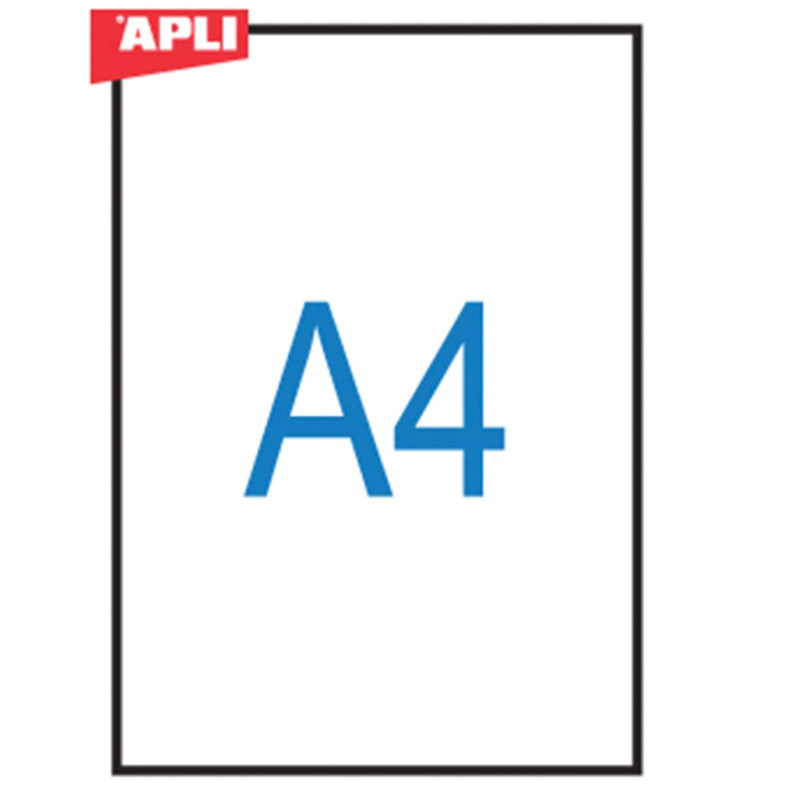 Folia do rzutników APLI, A4, do drukarki laserowej, 100ark.