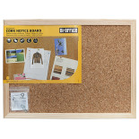 Tablica korkowa BI-OFFICE, 40x30cm, rama drewniana