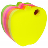 Bloczek samoprzylepny DONAU jabłko, kostka, 1x400 kart., neonowe