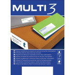 Etykiety uniwersalne MULTI 3, 38x21,2mm, prostokątne, białe 100 ark.