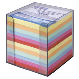 Kostka DONAU nieklejona, w pudełku, 95x95x95mm, ok. 800 kart., neon, mix kolorów