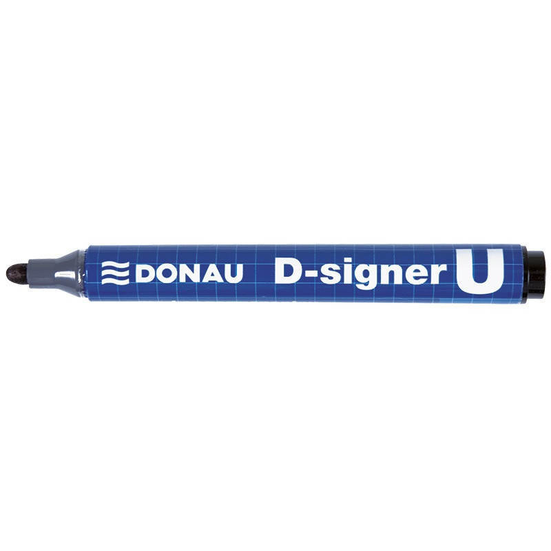 Marker permanentny DONAU D-Signer U, okrągły, 2-4mm (linia), czarny