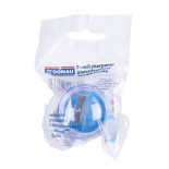 Temperówka DONAU, plastikowa, pojedyncza, mała okrągła, mix kolorów