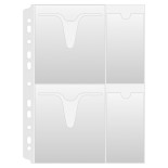 Koszulki na płyty CD/DVD DONAU, PP, A4, groszkowe, 160mikr.