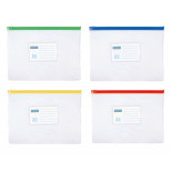 Torebka z suwakiem DONAU, PVC, A5, transparentna