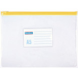 Torebka z suwakiem DONAU, PVC, A5, transparentna