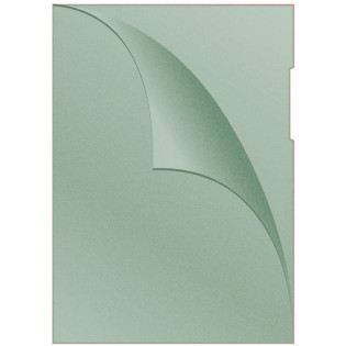 Obwoluta DONAU typu L, PP, A4, groszkowa, 120mikr., zielona