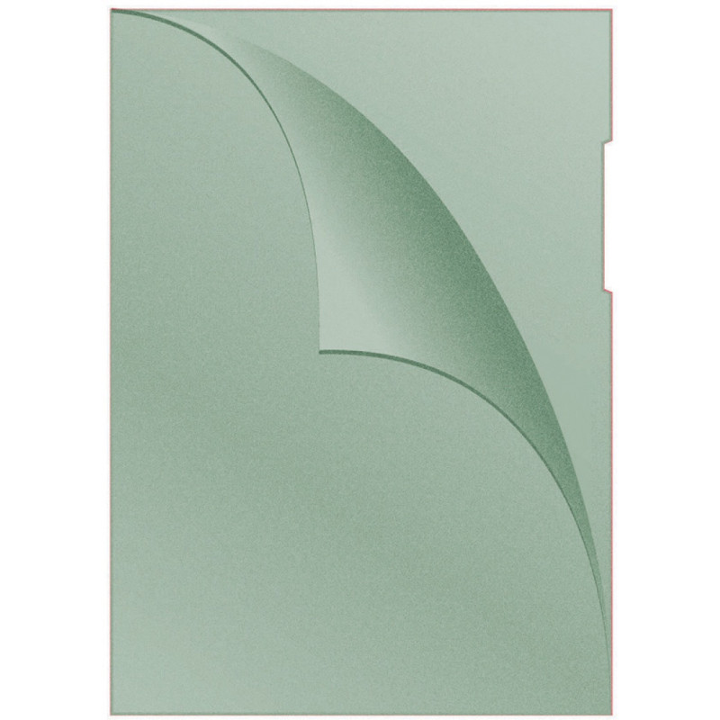 Obwoluta DONAU typu L, PP, A4, groszkowa, 120mikr., zielona