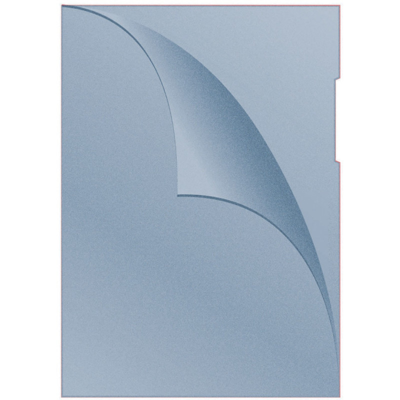 Obwoluta DONAU typu L, PP, A4, groszkowa, 120mikr., niebieska