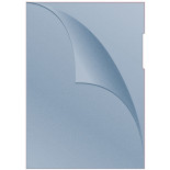 Obwoluta DONAU typu L, PP, A4, groszkowa, 120mikr., niebieska