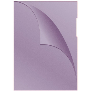 Obwoluta DONAU typu L, PP, A4, groszkowa, 120mikr., fioletowa