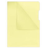 Obwoluta DONAU typu L, PP, A4, krystal, 180mikr., żółta