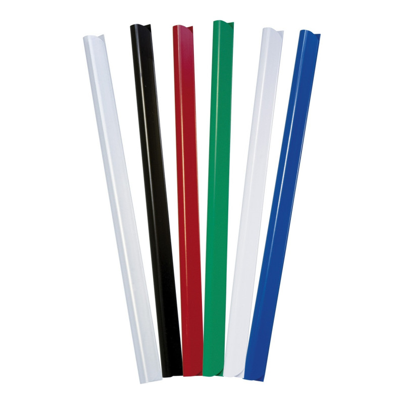 Listwa zaciskająca DONAU, PVC, A4, 10mm, do 100 kartek, transparentna