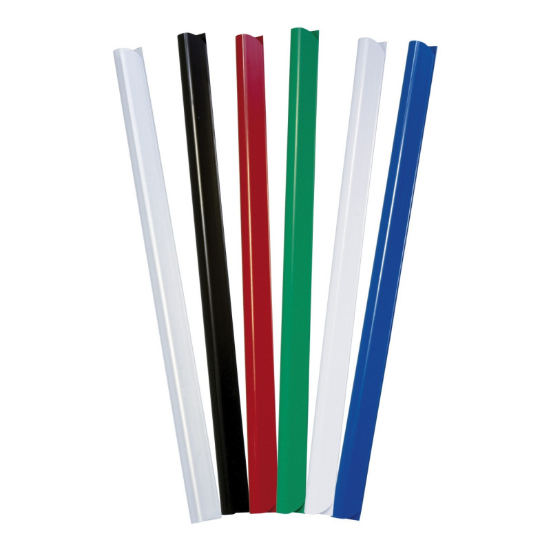 Listwa zaciskająca DONAU, PVC, A4, 10mm, do 100 kartek, czarna