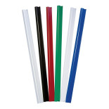 Listwa zaciskająca DONAU, PVC, A4, 10mm, do 100 kartek, czerwona