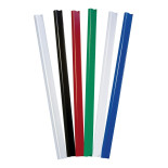 Listwa zaciskająca DONAU, PVC, A4, 10mm, do 100 kartek, zielona