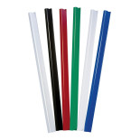 Listwa zaciskająca DONAU, PVC, A4, 10mm, do 100 kartek, biała