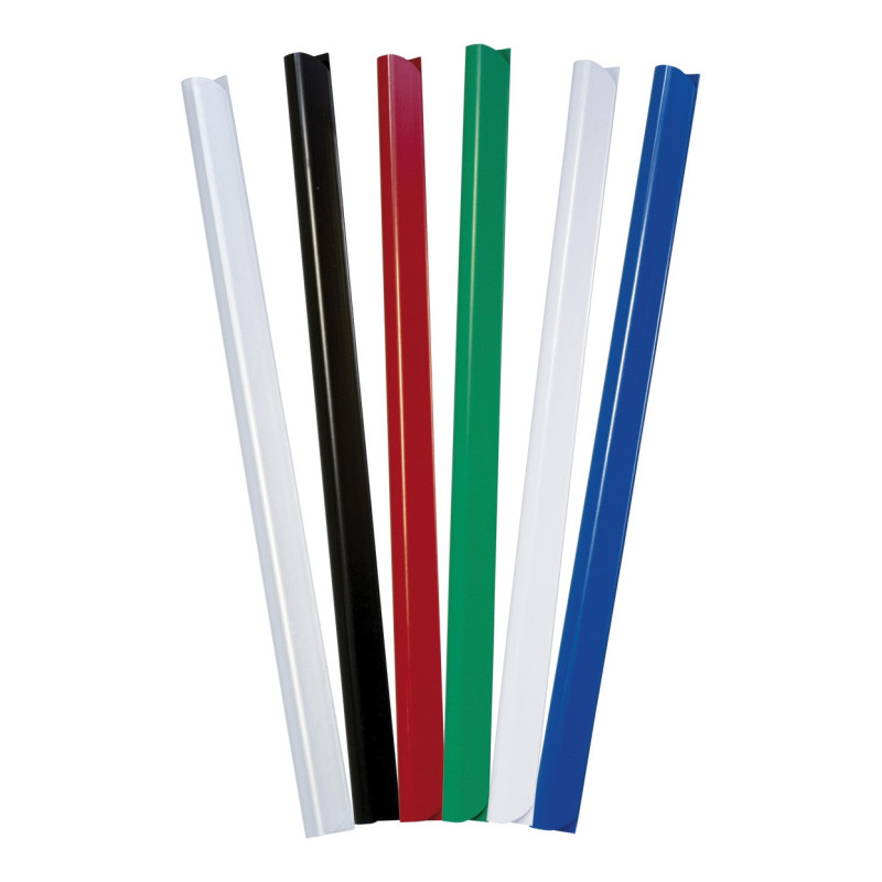 Listwa zaciskająca DONAU, PVC, A4, 10mm, do 100 kartek, niebieska