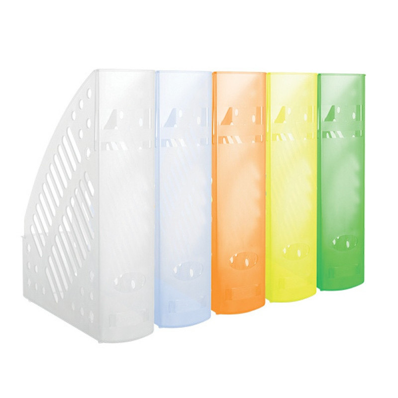 Pojemnik na dokumenty ażurowy DONAU, polistyren, A4, transparentny zielony