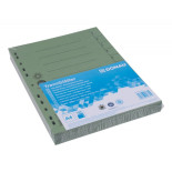Przekładka DONAU, karton, A4, 235x300mm, 1-10, 1 karta, zielona