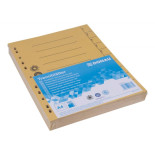 Przekładka DONAU, karton, A4, 235x300mm, 1-10, 1 karta, żółta