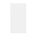 Przekładki DONAU, karton, 1/3 A4, 235x105mm, 100szt., białe