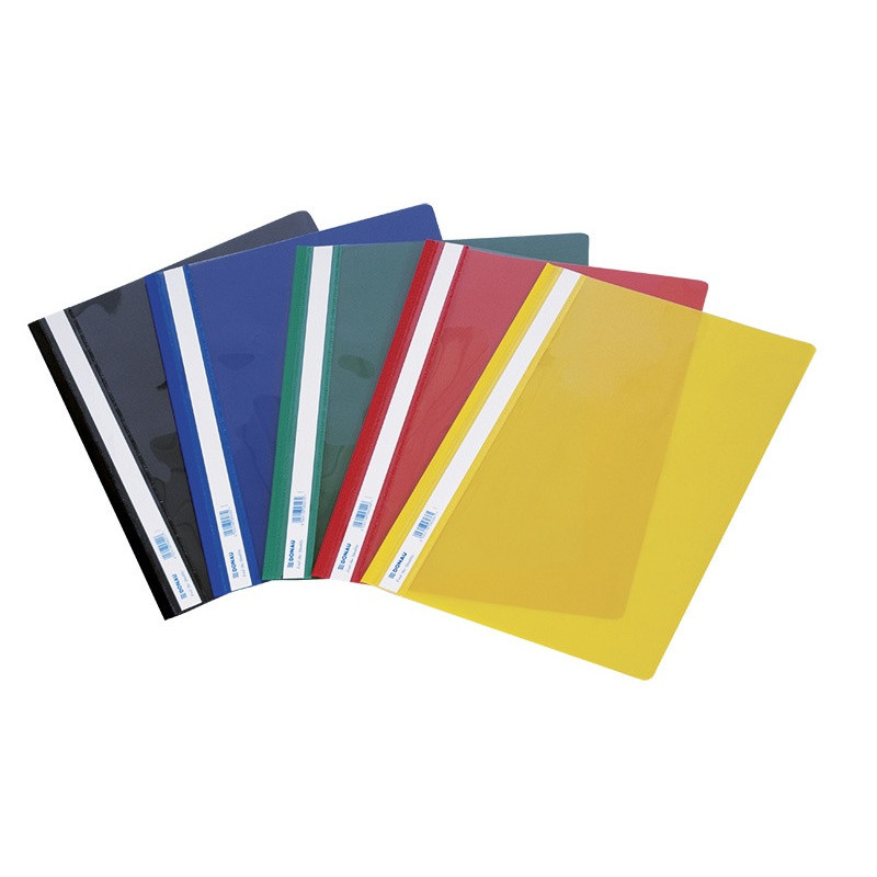 Skoroszyt DONAU, PVC, A4, twardy, 150/160mikr., zielony