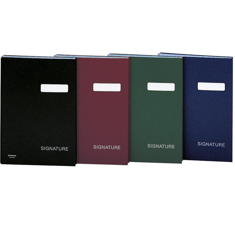 Teczka do podpisu DONAU, karton/PP, A4, 450gsm, 20-przegr., czarna