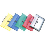 Teczka dwukieszeniowa DONAU, PP, A4, z rączką, transparentna żółta