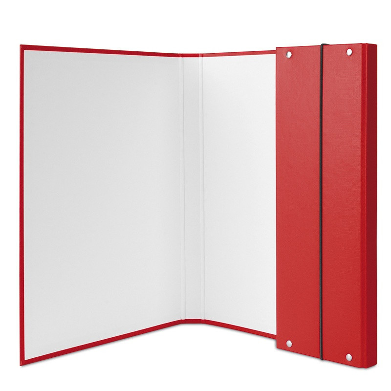 Teczka-pudełko z gumką DONAU, PP, A4/30, czerwona