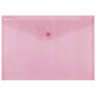 Teczka kopertowa DONAU zatrzask, PP, A4, 180mikr., czerwona
