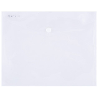 Teczka kopertowa DONAU zatrzask, PP, C5, 180mikr., transparentna