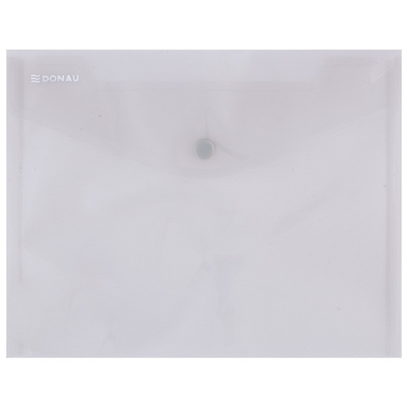 Teczka kopertowa DONAU zatrzask, PP, C5, 180mikr., dymna