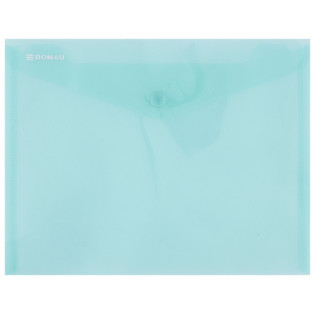 Teczka kopertowa DONAU zatrzask, PP, C5, 180mikr., zielona