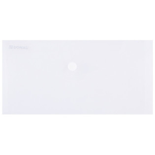 Teczka kopertowa DONAU zatrzask, PP, DL, 180mikr., transparentna