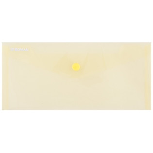 Teczka kopertowa DONAU zatrzask, PP, DL, 180mikr., żółta