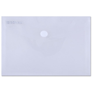 Teczka kopertowa DONAU zatrzask, PP, A6, 180mikr., transparentna