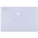 Teczka kopertowa DONAU zatrzask, PP, A6, 180mikr., transparentna