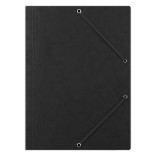 Teczka z gumką DONAU, preszpan, A4, 390gsm, 3-skrz., czarna